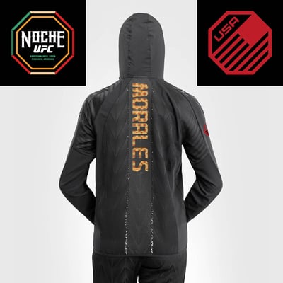 Joseph Morales Women's UFC Zenith by Venum Authentic Fight Night Noche Full-Zip Walkout Hoodie - Black