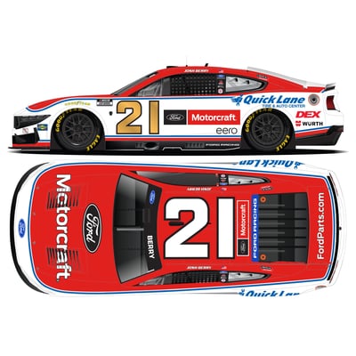 Josh Berry Action Racing 2026 #21 Motorcraft 1:24 Regular Paint Foil Numbers Die-Cast Ford Mustang