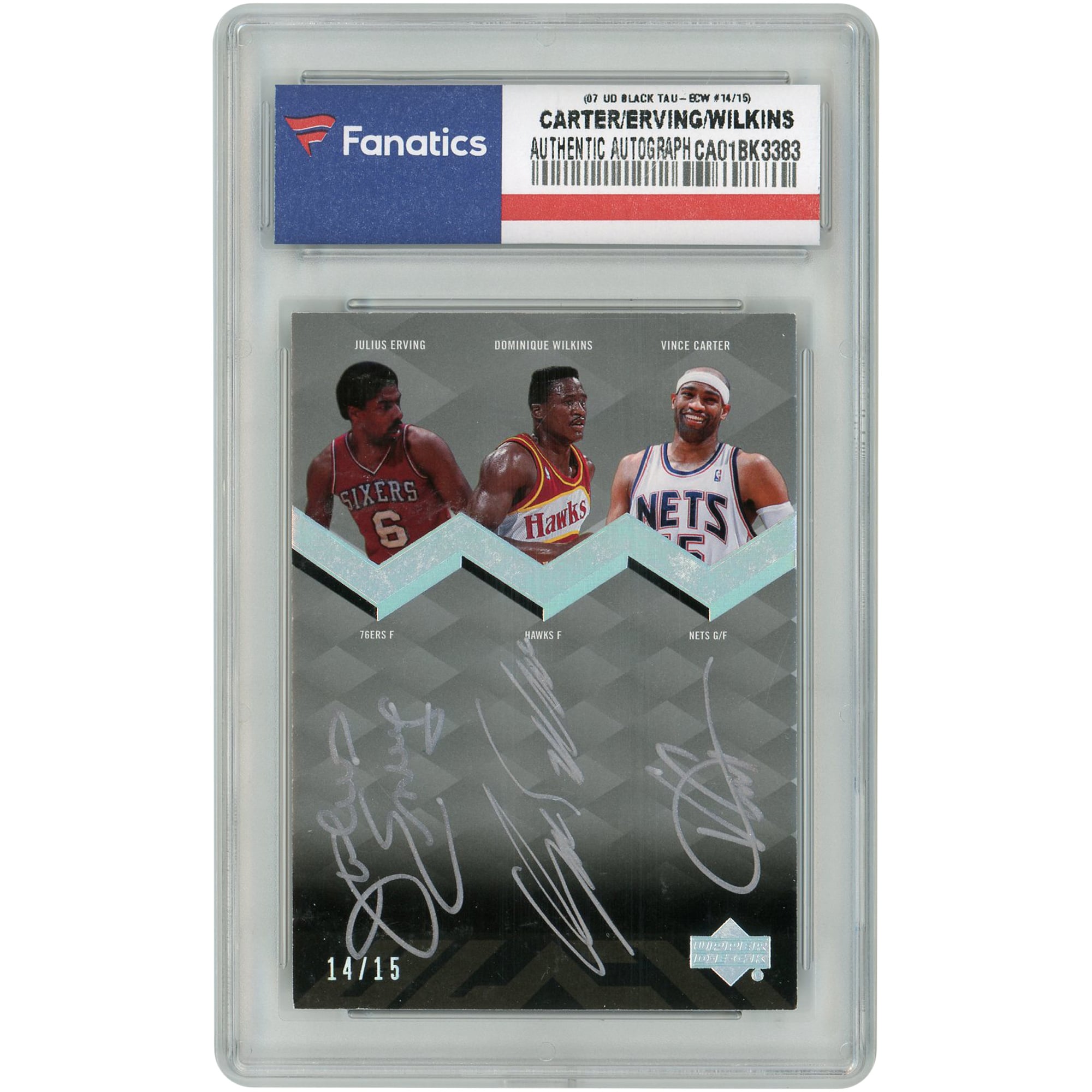 Vince Carter 2007 Upper Deck SP NBA Basketball Signatures Auto