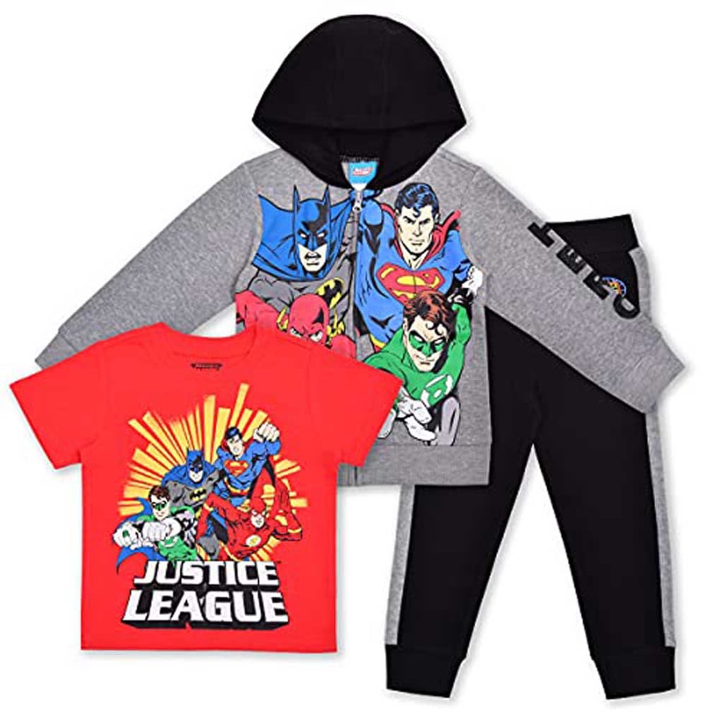 Justice League Preschool 3-Pack Jogger Set - Gray