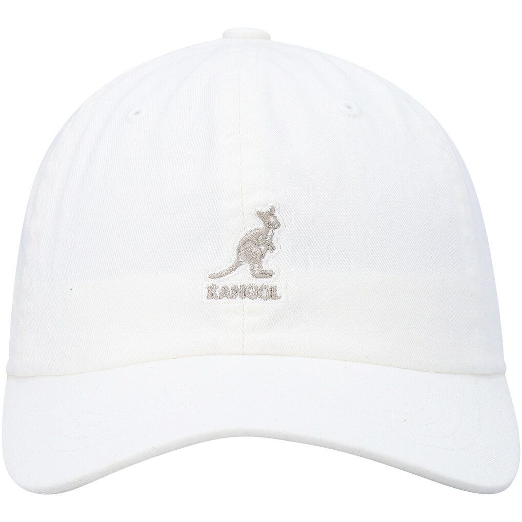 Kangol Washed Baseball Adjustable Hat - White