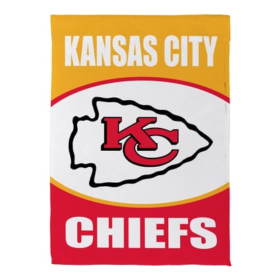  Kansas City Chiefs 29" x 43" Scoped Logo Double-Sided Suede House Flag