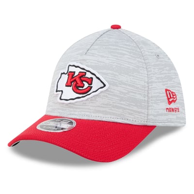 Kansas City Chiefs New Era  Tech 39THIRTY A-Frame Stretch Hat - Gray
