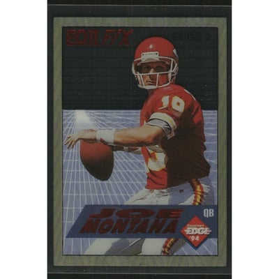 1994 Collector's Edge FX EQII Red Letters #2 Joe Montana