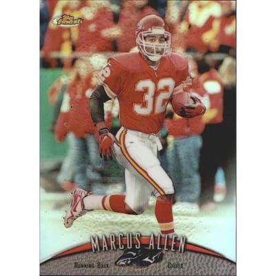 1998 Finest No-Protectors Refractors #74 Marcus Allen