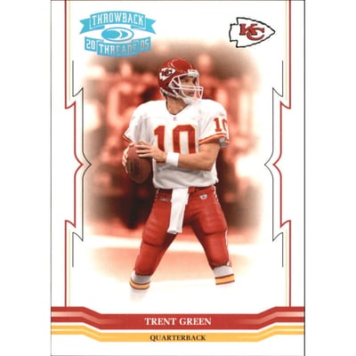 2005 Throwback Threads Platinum Holofoil #74 Trent Green
