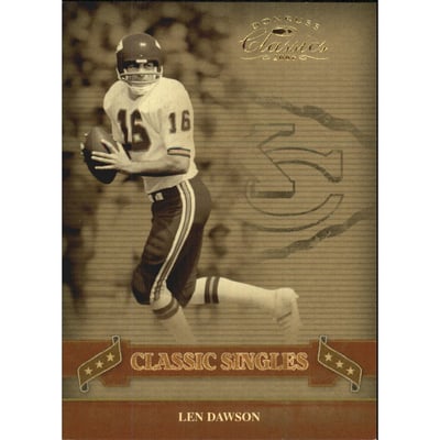 2006 Donruss Classics Classic Singles Gold #15 Len Dawson