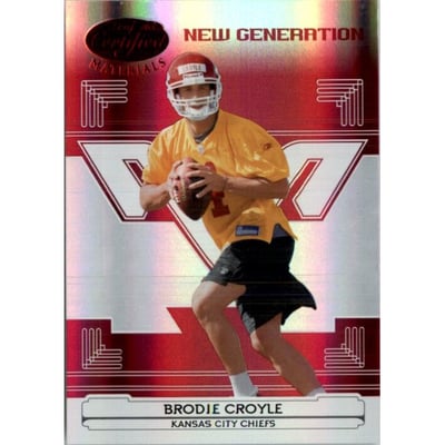 2006 Leaf Certified Materials Mirror Red #151 Brodie Croyle
