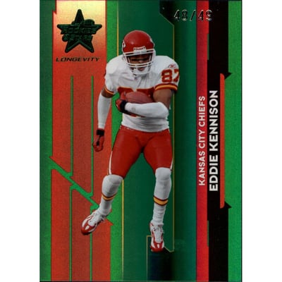 2006 Leaf Rookies and Stars Longevity Target Emerald Parallel #57 Eddie Kennison