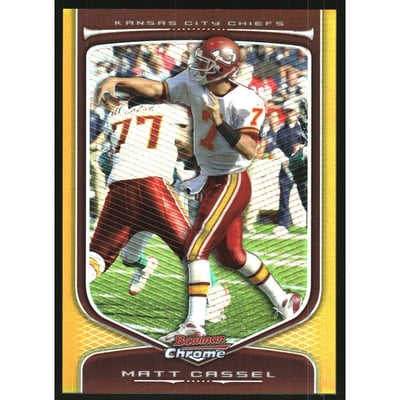 2009 Bowman Chrome Gold Refractors #26 Matt Cassel