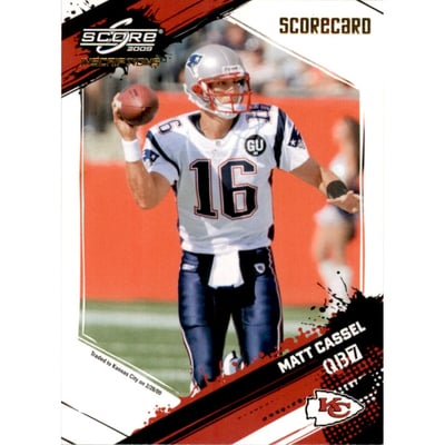 2009 Score Inscriptions Scorecard #143 Matt Cassel