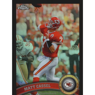 2011 Topps Chrome Black Refractors #107 Matt Cassel