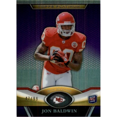 2011 Topps Platinum Purple Refractors #19 Jon Baldwin