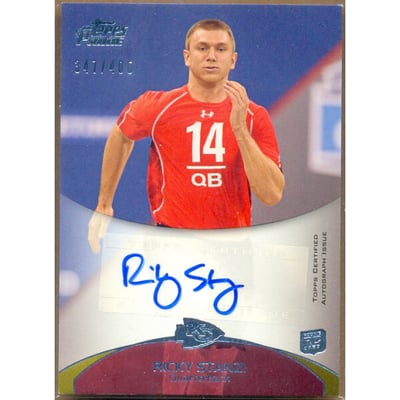 2011 Topps Prime Rookie Autographs #87 Ricky Stanzi/400