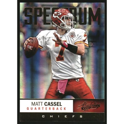 2012 Absolute Spectrum Gold #98 Matt Cassel