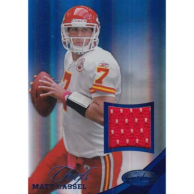 2012 Certified Mirror Blue Materials #46 Matt Cassel/99