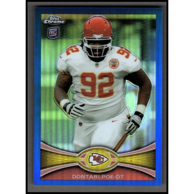2012 Topps Chrome Blue Refractors #94 Dontari Poe