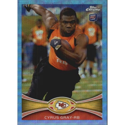 2012 Topps Chrome Blue Wave Refractors #BW49 Cyrus Gray