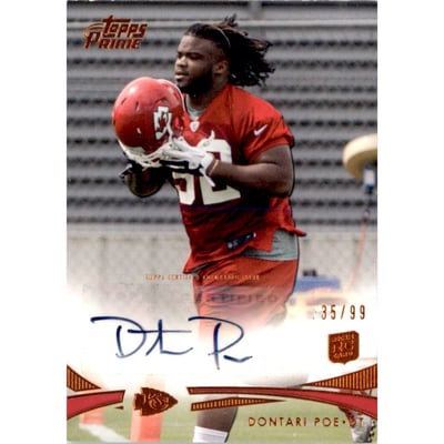 2012 Topps Prime Rookie Autographs Copper #109 Dontari Poe
