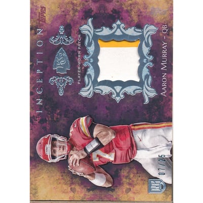 2014 Topps Inception Rookie Relics Patch Magenta #RPAU Aaron Murray