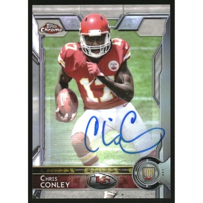 2015 Topps Chrome Rookie Autographs Refractors #159 Chris Conley