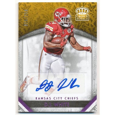 2016 Crown Royale Rookie Autographs Pink #55 D.J. White/250