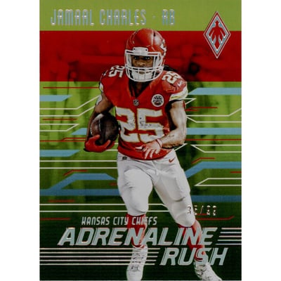 2016 Panini Phoenix Adrenaline Rush Yellow #ARJC Jamaal Charles