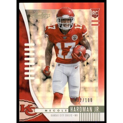 2019 Absolute Spectrum Red #128 Mecole Hardman Jr.