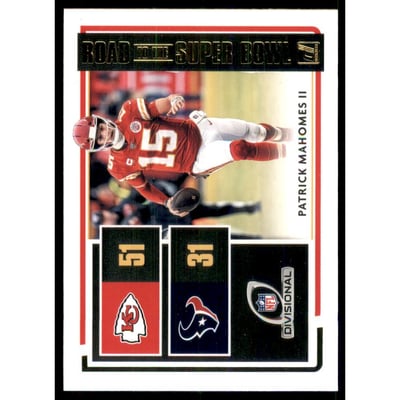 2020 Donruss Road to the Super Bowl Divisional Round #3 Patrick Mahomes II