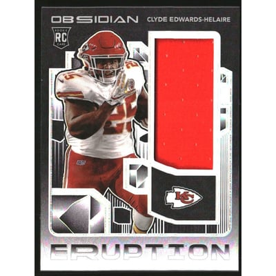 2020 Panini Obsidian Rookie Eruption Materials #12 Clyde Edwards-Helaire