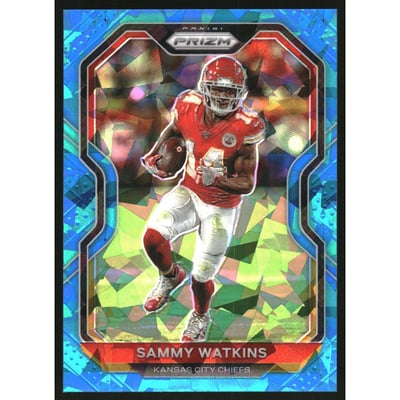2020 Panini Prizm Prizms Blue Ice #121 Sammy Watkins