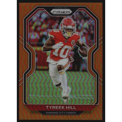 2020 Panini Prizm Prizms Orange #120 Tyreek Hill