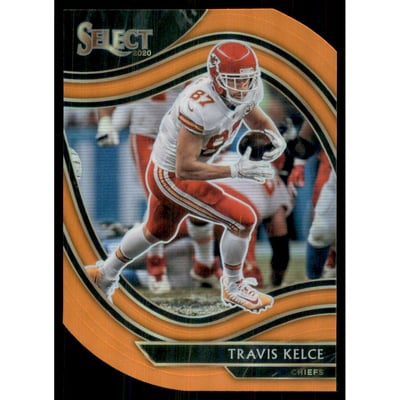 2020 Select Prizm Orange Die Cut #325 Travis Kelce