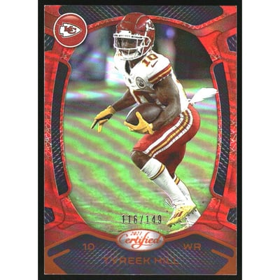 2021 Certified Mirror Orange #41 Tyreek Hill