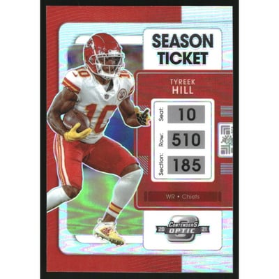 2021 Panini Contenders Optic Silver #18 Tyreek Hill