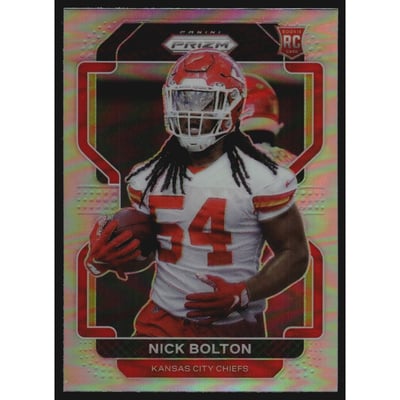 2021 Panini Prizm Prizms Silver #390 Nick Bolton