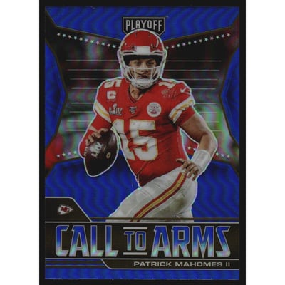 2021 Playoff Call to Arms Blue #3 Patrick Mahomes II