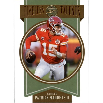 2022 Panini Legacy Timeless Talents #1 Patrick Mahomes II