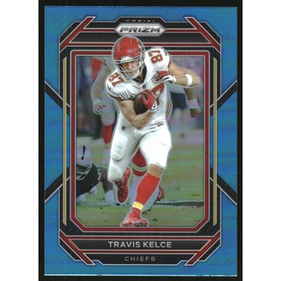 2022 Panini Prizm Prizms Light Blue #144 Travis Kelce