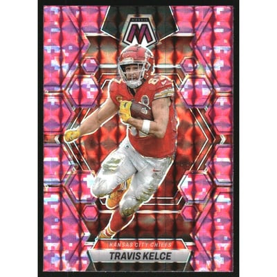 2023 Panini Mosaic Mosaic Camo Pink #113 Travis Kelce
