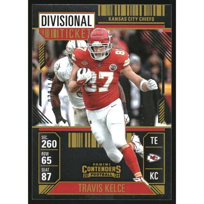 2024 Panini Contenders Divisional Ticket #48 Travis Kelce
