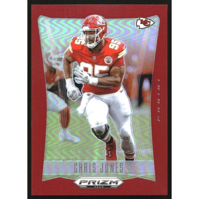2024 Panini Prizm Deca Prizms Red #154 Chris Jones