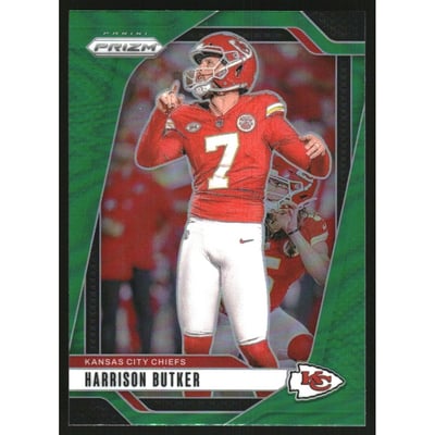 2024 Panini Prizm Prizms Green #144 Harrison Butker