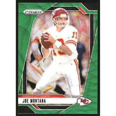 2024 Panini Prizm Prizms Green Wave #147 Joe Montana