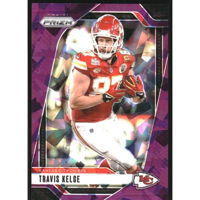 2024 Panini Prizm Prizms Purple Ice #140 Travis Kelce