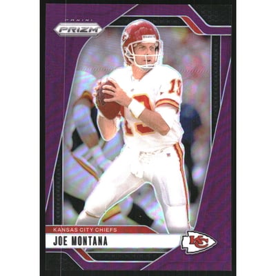 2024 Panini Prizm Prizms Purple #147 Joe Montana