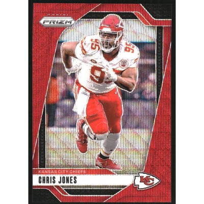 2024 Panini Prizm Prizms Red Wave #143 Chris Jones