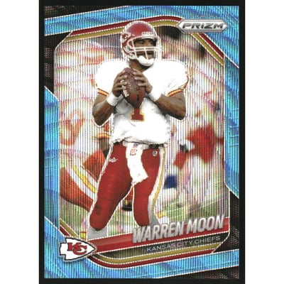 2025 Panini Prizm Prizms Blue Wave #52 Warren Moon