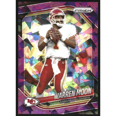 2025 Panini Prizm Prizms Purple Ice #52 Warren Moon