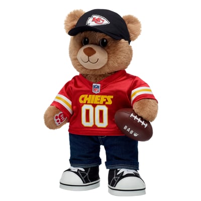  Kansas City Chiefs Build-A-Bear Happy Hugs Teddy Bear Gift Set